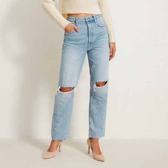 Citizens of Humanity Ayla Jeans Light Wash Size 23 Distressed Relaxed Vintage - Picture 1 of 16